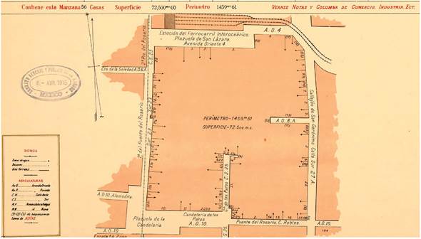 Manzana núm. 24, La Ciudad de México dividida en cuarteles y manzanas, Cuartel 2